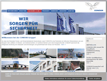 Tablet Screenshot of condor-sicherheit.de